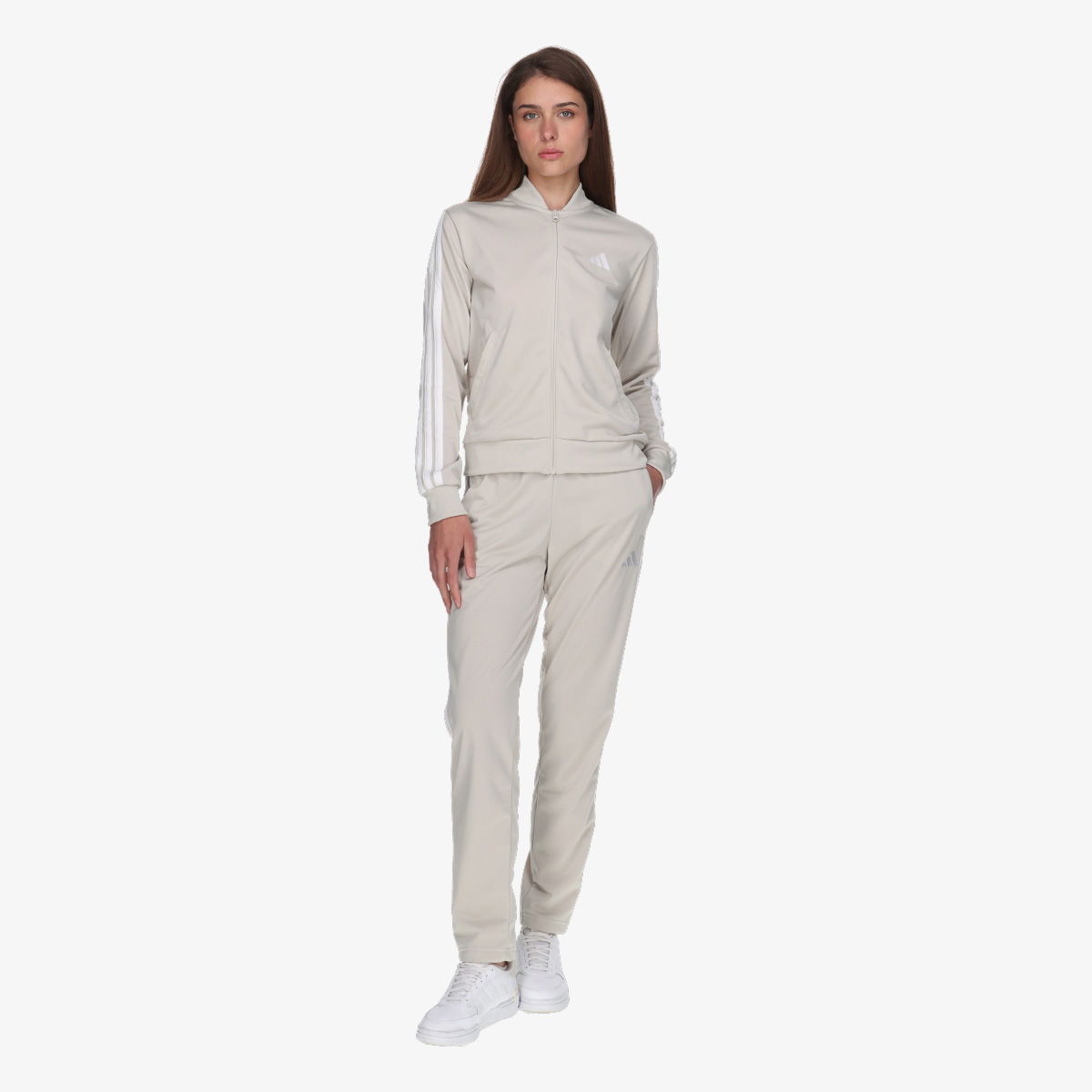 Súprava adidas Performance Essentials 3-Stripes Tracksuit Béžová | JD2686, 1