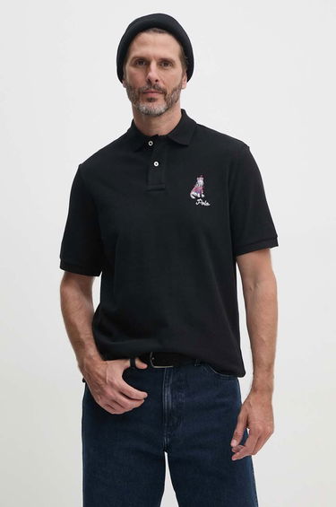 Polo tričko Polo by Ralph Lauren Polo Shirt With Print Čierna | 710953336, 0