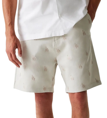 Šortky New Era New Era Los Angeles Dodgers MLB Monogram Shorts Béžová | 60667819-60667819, 0