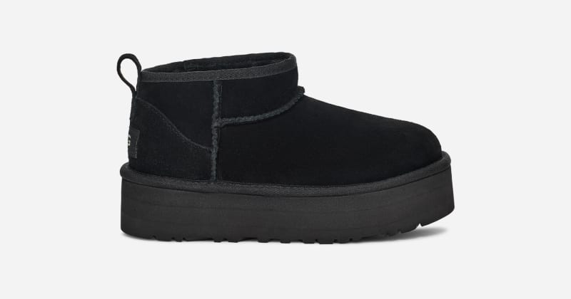 Tenisky a topánky UGG UGG Classic Ultra Mini Plateau Boot 32.5 Čierna | 1157791K-BLK, 0