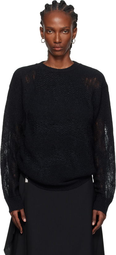 Sveter Ann Demeulemeester Ann Demeulemeester Lalla Oversize Sweater Čierna | 2520-W-KN39-KN070-099, 0