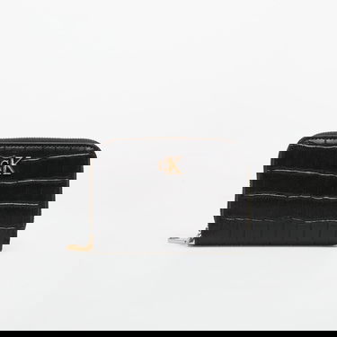 Peňaženka CALVIN KLEIN Calvin Klein Croc Medium Flap Wallet Čierna | LV04F1095G UB1, 0