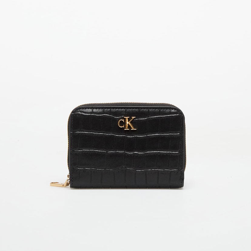 Peňaženka CALVIN KLEIN Calvin Klein Croc Medium Flap Wallet Čierna | LV04F1095G UB1
