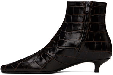 Tenisky a topánky TOTEME TOTEME 'The Slim' Kitten Heel Ankle Boots Hnedá | 241-WAS940-LE0023, 2