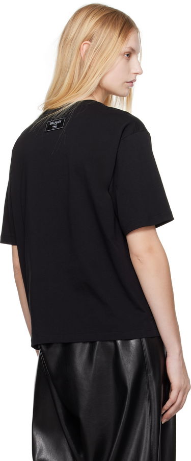 Tričko Balmain Balmain Short-Sleeved Kiss Print T-Shirt Čierna | EF1EG110GE45, 2