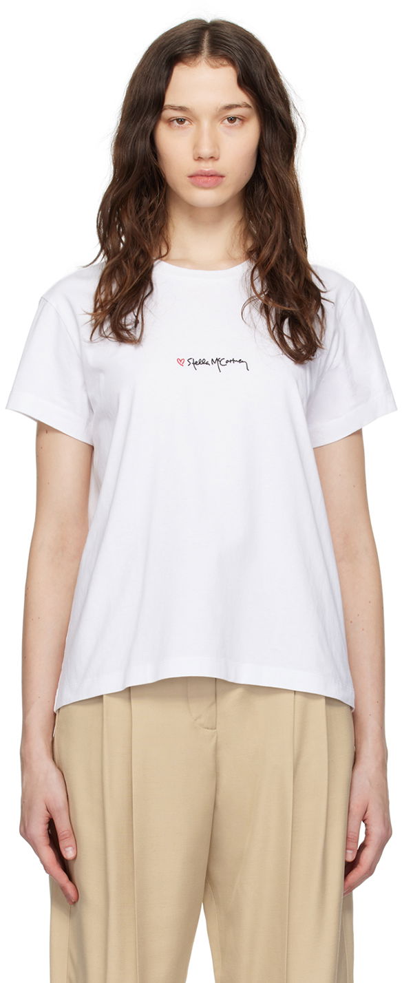 Tričko Stella McCartney Stella McCartney Iconics Love Graphic T-Shirt Biela | 6J02733SPY52, 0