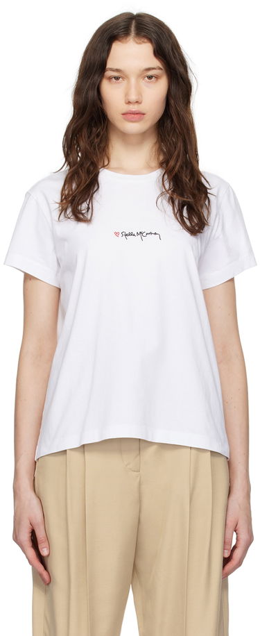 Tričko Stella McCartney Stella McCartney Iconics Love Graphic T-Shirt Biela | 6J02733SPY52, 0