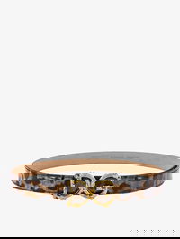 Dolce & Gabbana Leopard Print Leather Belt