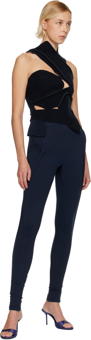 Crop Top Ottolinger Felted Scuba Cut-Out Top Čierna | 109-106809-02, 3