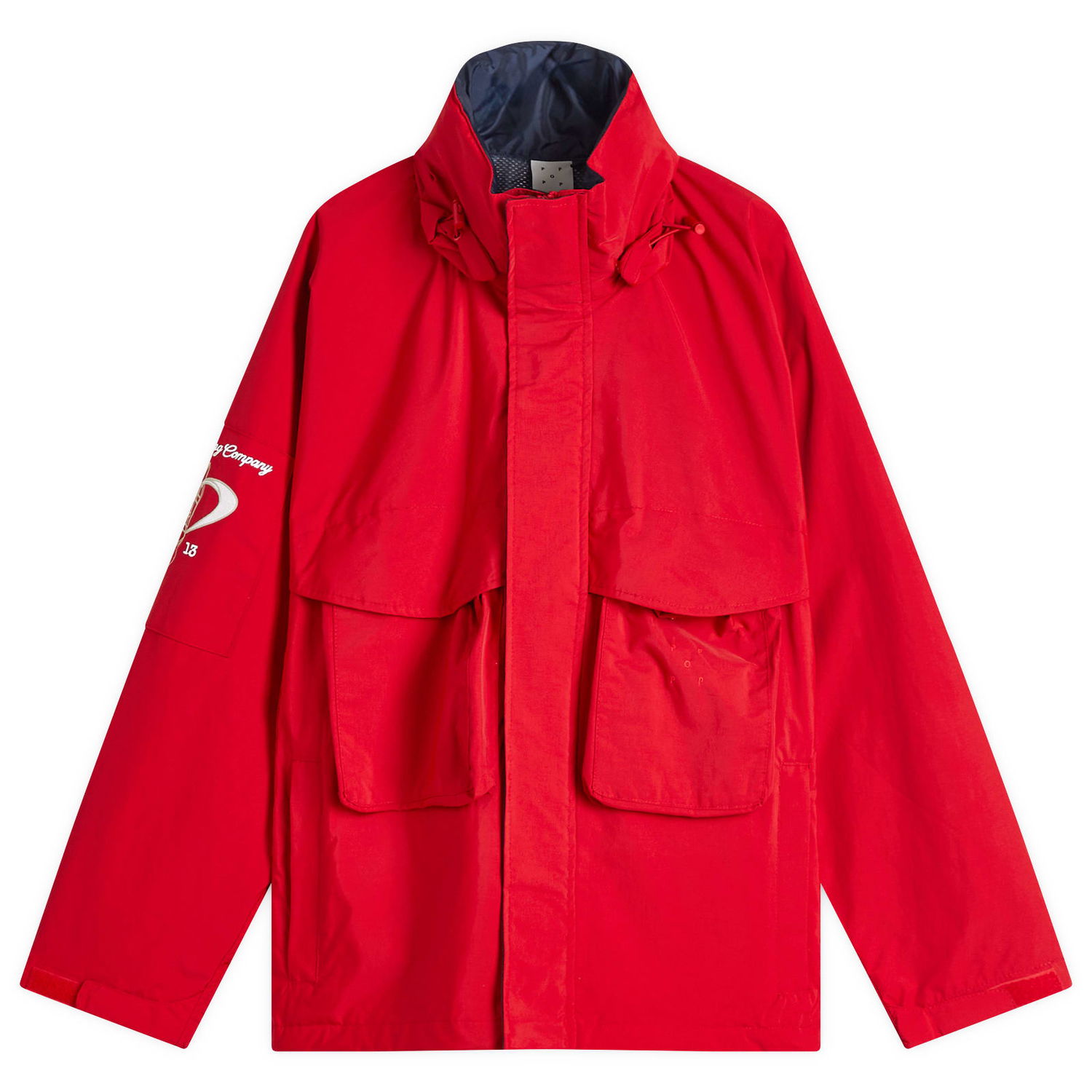 Parka Pop Trading Company Men's Nautical Jacket by Pop Trading Company Červená | POPSS25-05-007, 0