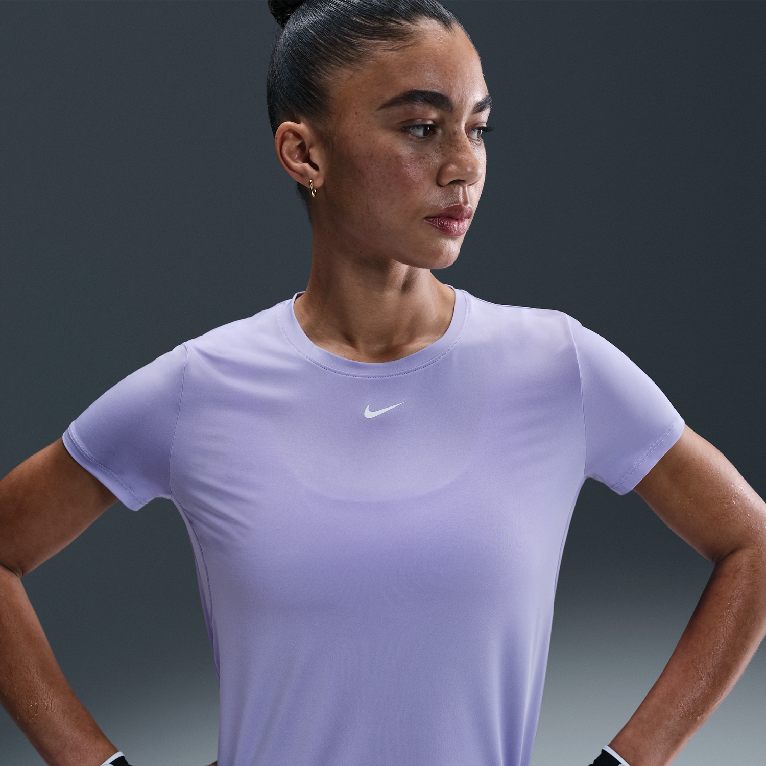 Tričko Nike Dri-Fit One Classic Short Sleeve T-Shirt Fialová | IB9408-533, 0