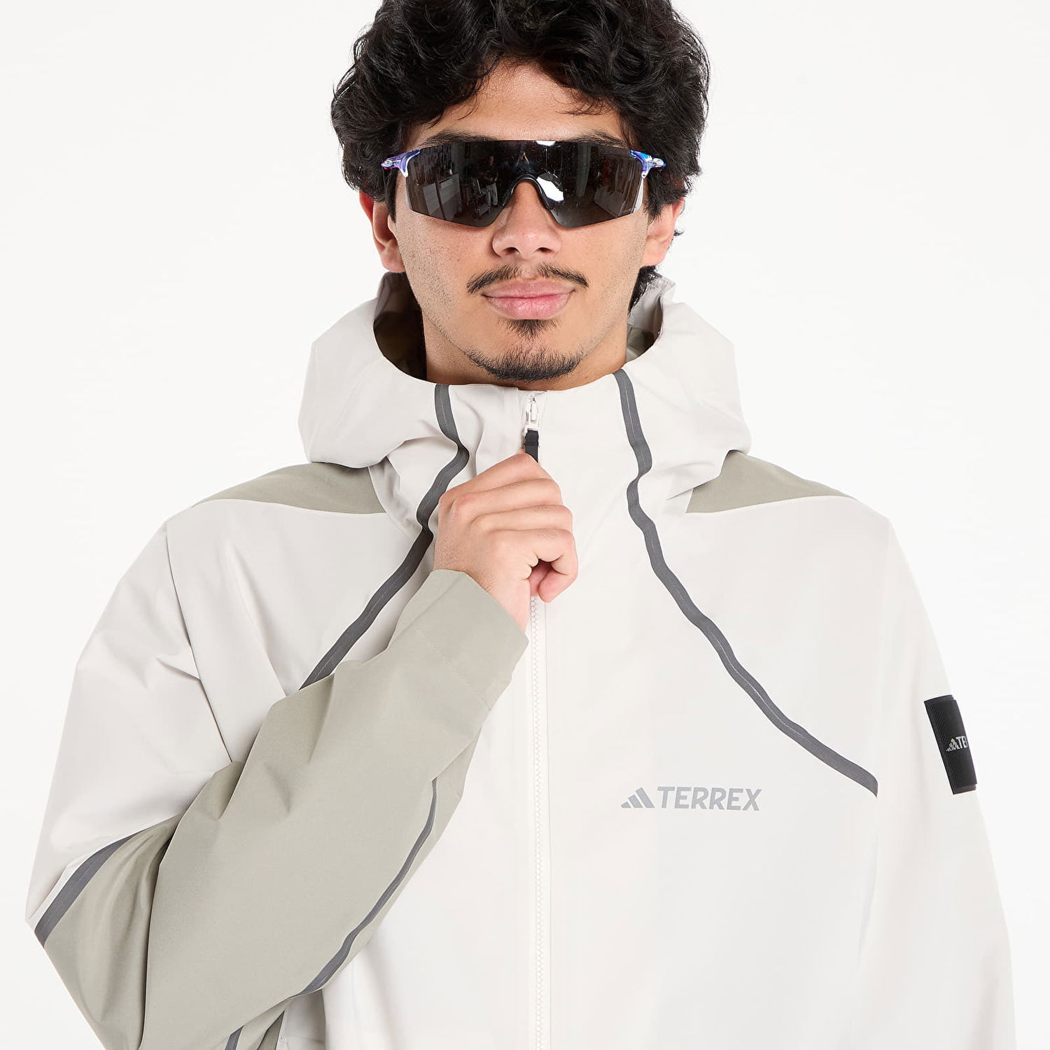 Pláštenka adidas Performance National Geographic CLIMAPROOF Rain Jacket Biela | KC2342, 1