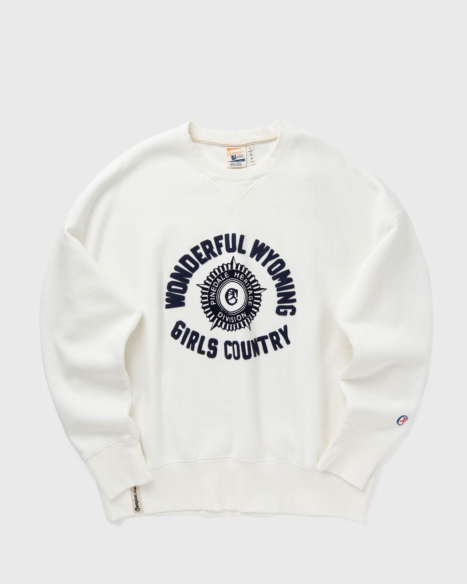 Mikina Champion Wonderful Wyoming Girls Country Sweatshirt Biela | 221107-WW051, 1
