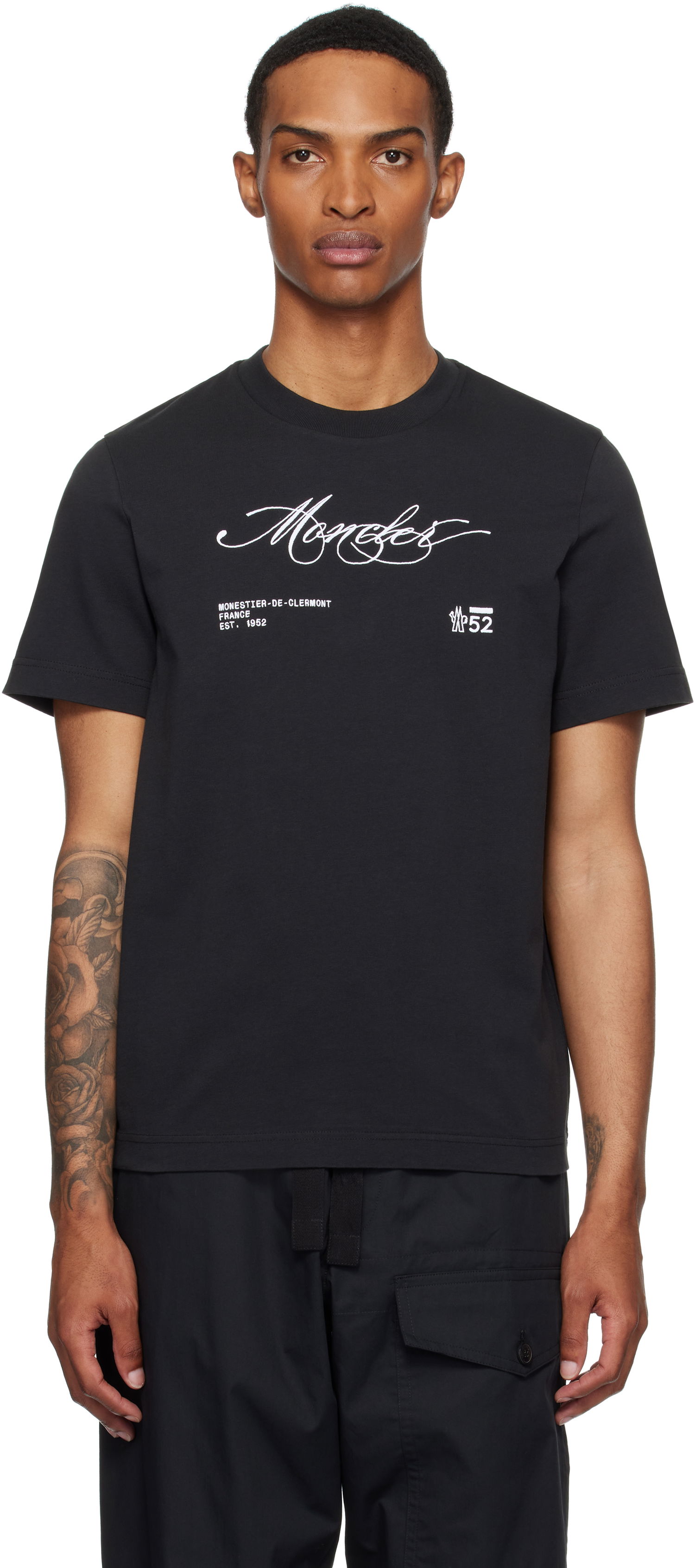 Tričko Moncler Moncler Archivio Creativo T-Shirt Čierna | K20918C0001289AUG, 0