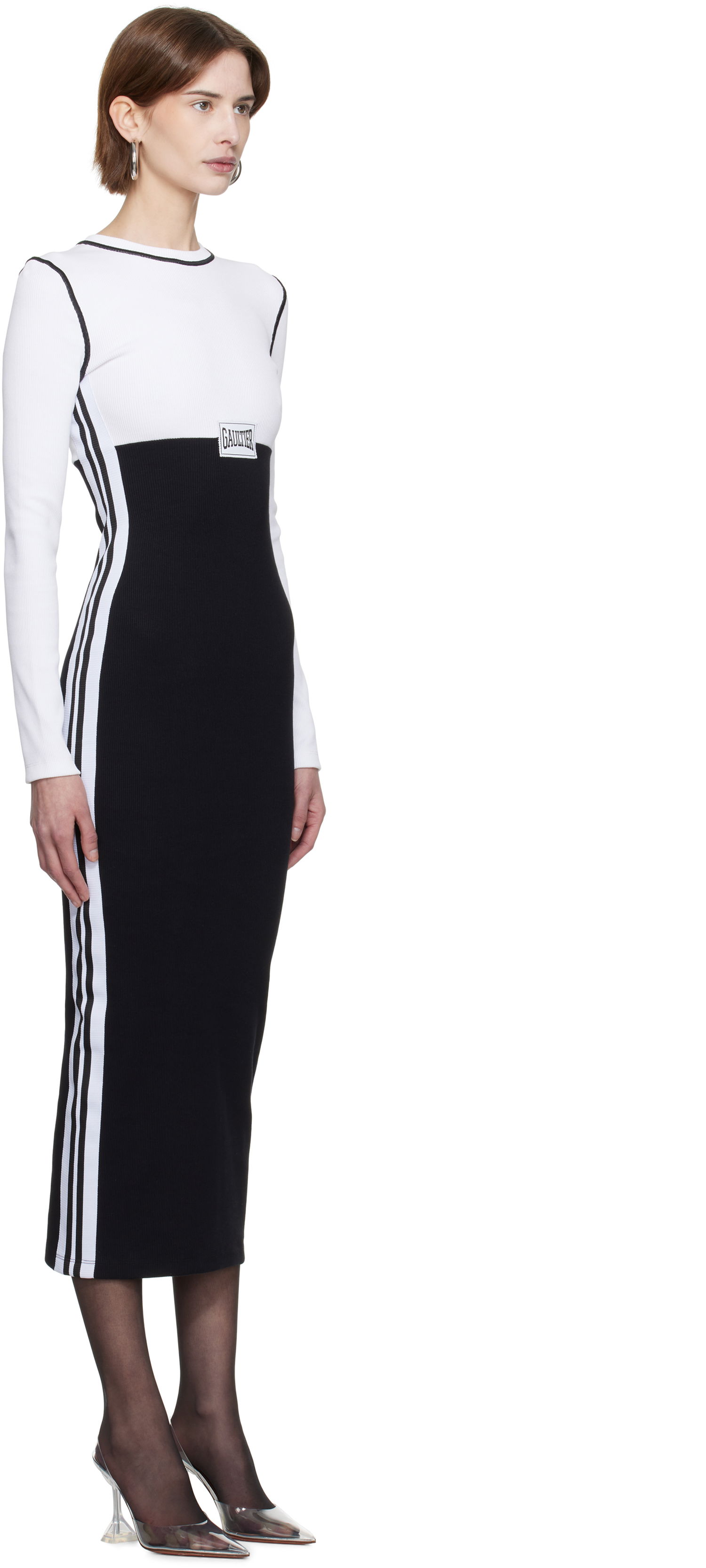Šaty Jean Paul Gaultier Jean Paul Gaultier Color-Block Maxi Dress Čierna | 25/33-F-RO343P-J080-0100, 1