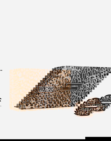 Home decor Dolce & Gabbana Casa Leopard Print Gift Box With 2 Porcelain Teacups With Saucers Rôznofarebný | TC0S24TCA71UL003, 0