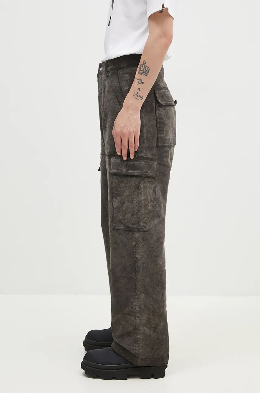 Cargo nohavice Rick Owens Cargo Trousers Šedá | DU02D2354.MO, 1