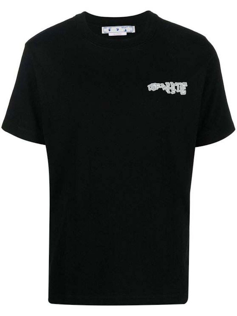 Tričká a tielka Off-White Carlos S/S Slim T-Shirt Čierna | OMAA027F22JER0181001, 0
