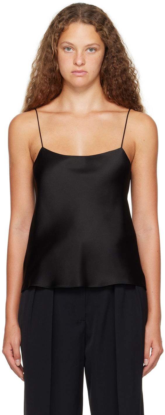 Tielko The Row Silk Satin Camisole Čierna | W151-W441, 0