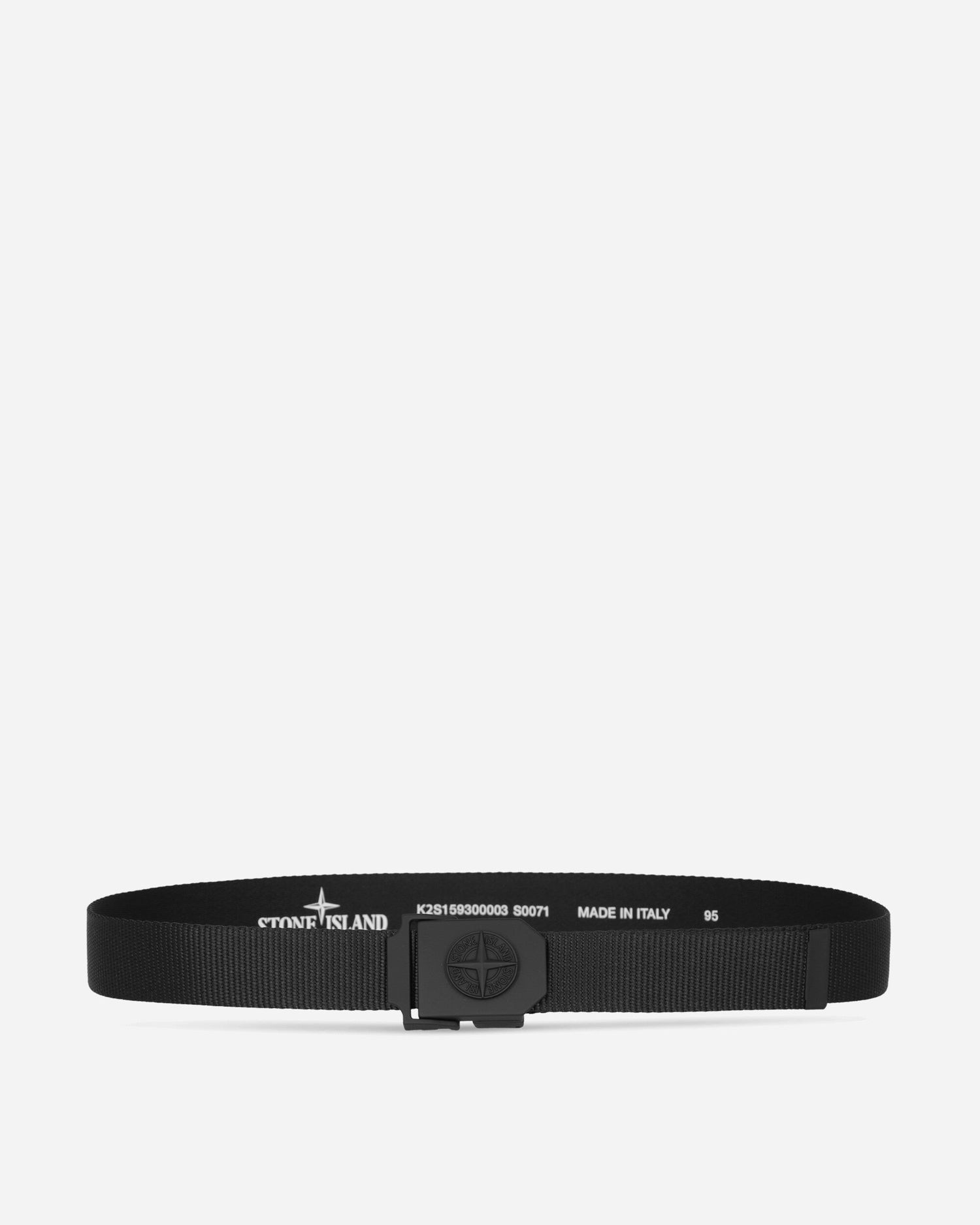 Opasok Stone Island Nylon Webbing Belt with Logo Buckle Čierna | K2S15-9300003-S0071 V0029, 1