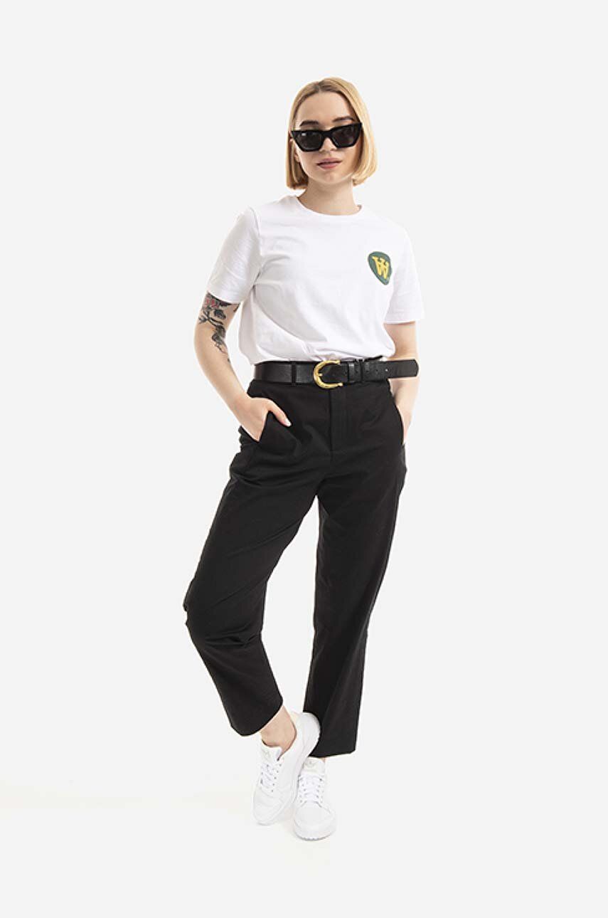 Nohavice WOOLRICH Trousers Medium Waist Čierna | CFWWTR0118FRUT3028, 1