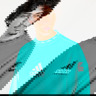 Mikina adidas Originals Equipment Wash Crewneck Sweatshirt Tyrkysová | JX1570, 1