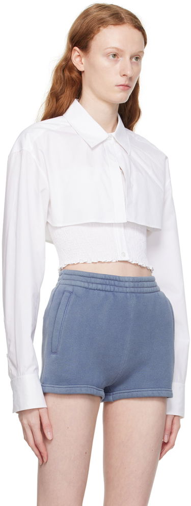 Košeľa Alexander Wang Layered Cropped Shirt Biela | 4WC3231407, 1