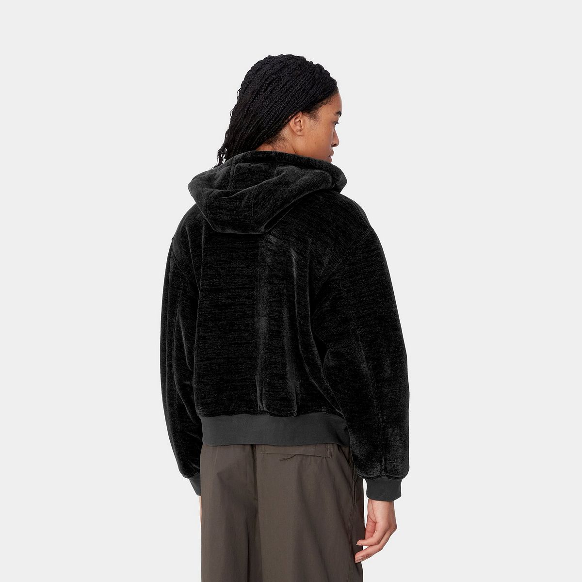 Mikina Carhartt WIP Active Fleece Zip-Up Hoodie Čierna | I033905_8, 1