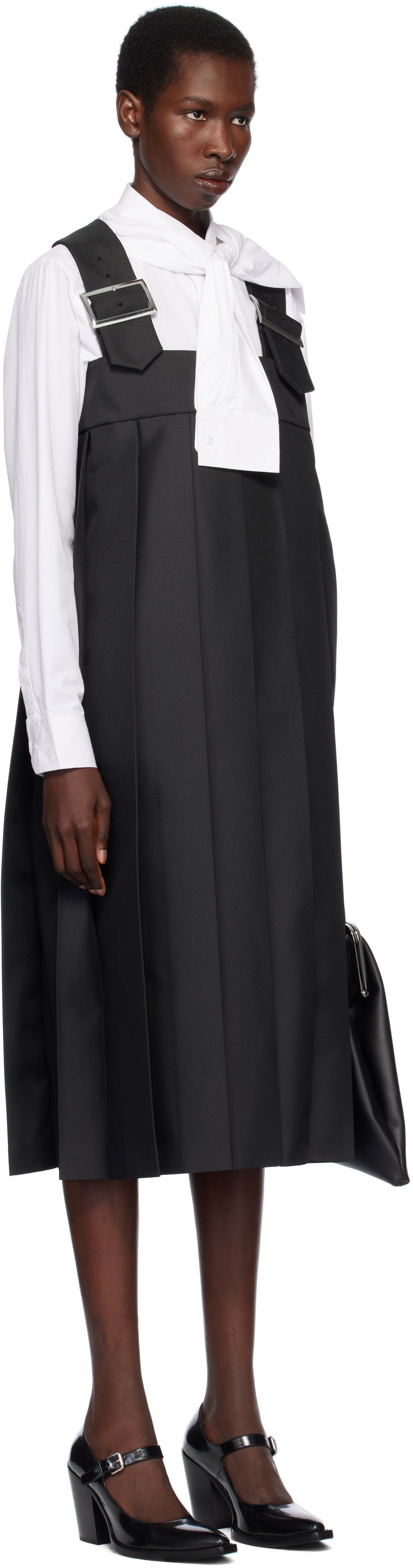 Šaty Comme des Garçons Comme des Garçons Gabardine Midi Dress Čierna | RO-A005-051-1, 1