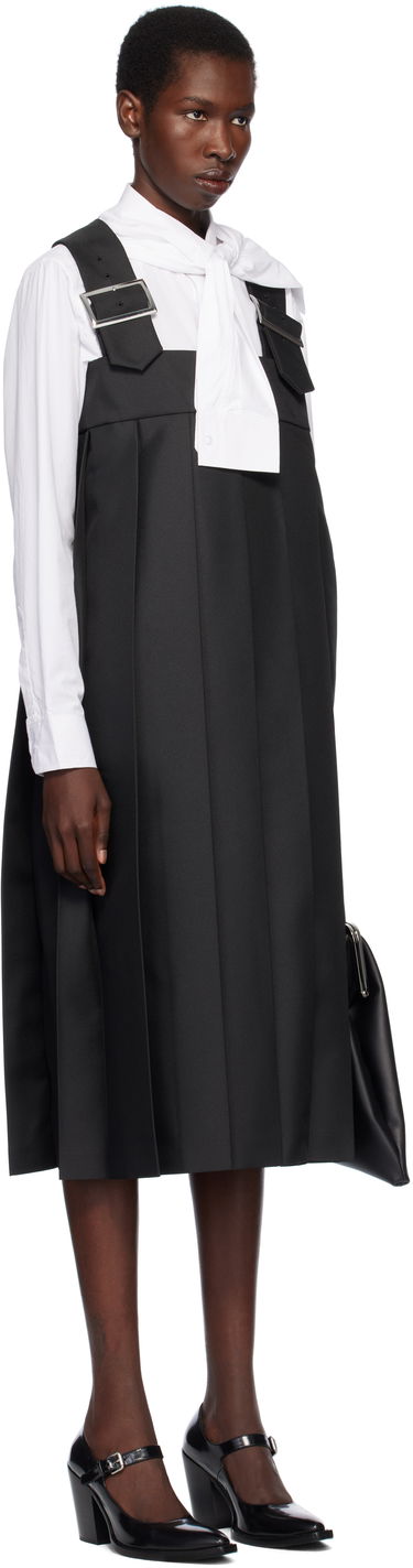 Šaty Comme des Garçons Comme des Garçons Gabardine Midi Dress Čierna | RO-A005-051-1, 1