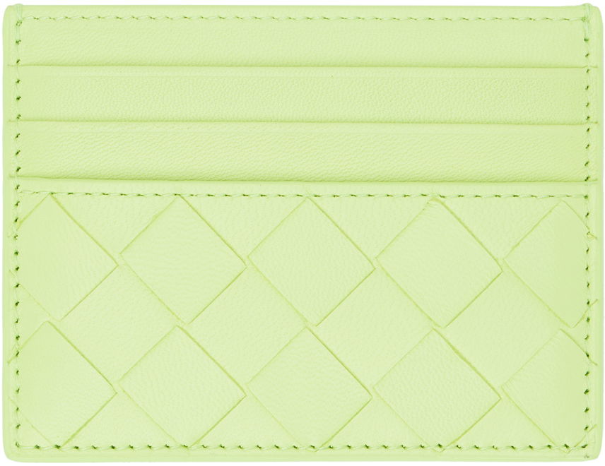 Peňaženka Bottega Veneta Intrecciato Card Holder Zelené | 742325 VCPP3, 0