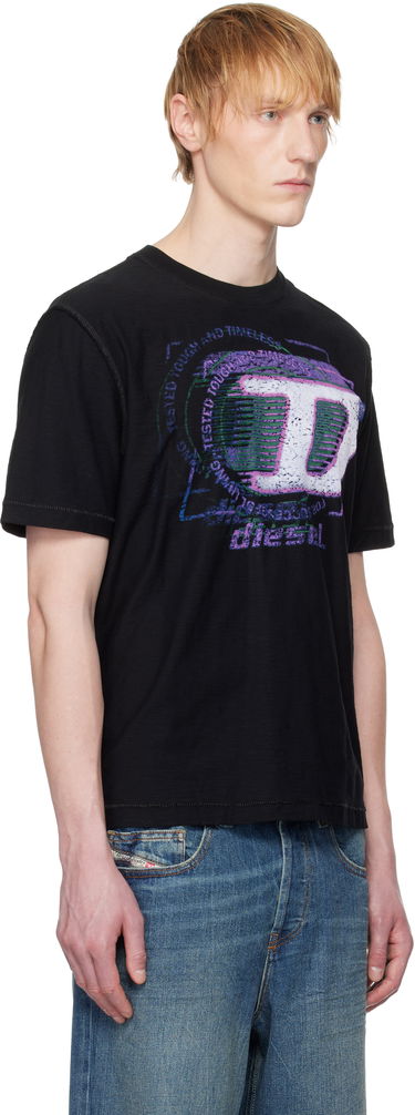 Tričko Diesel Diesel T-Adjust-R11 Graphic T-Shirt Čierna | A16430-0QKAP-9XX, 1