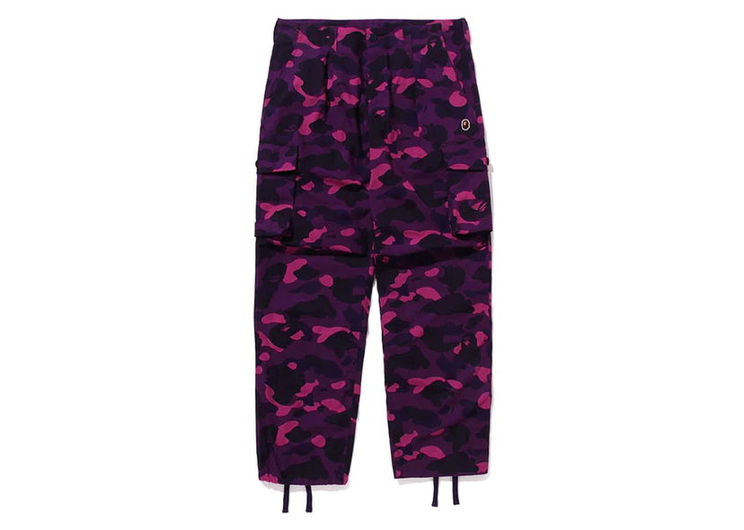Nohavice BAPE BAPE Color Camo 6 Pocket Pants Purple Fialová | 1J80-152-015