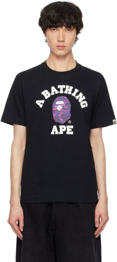 Tričko BAPE Camo College T-shirt Čierna | 001TEK801018M, 0