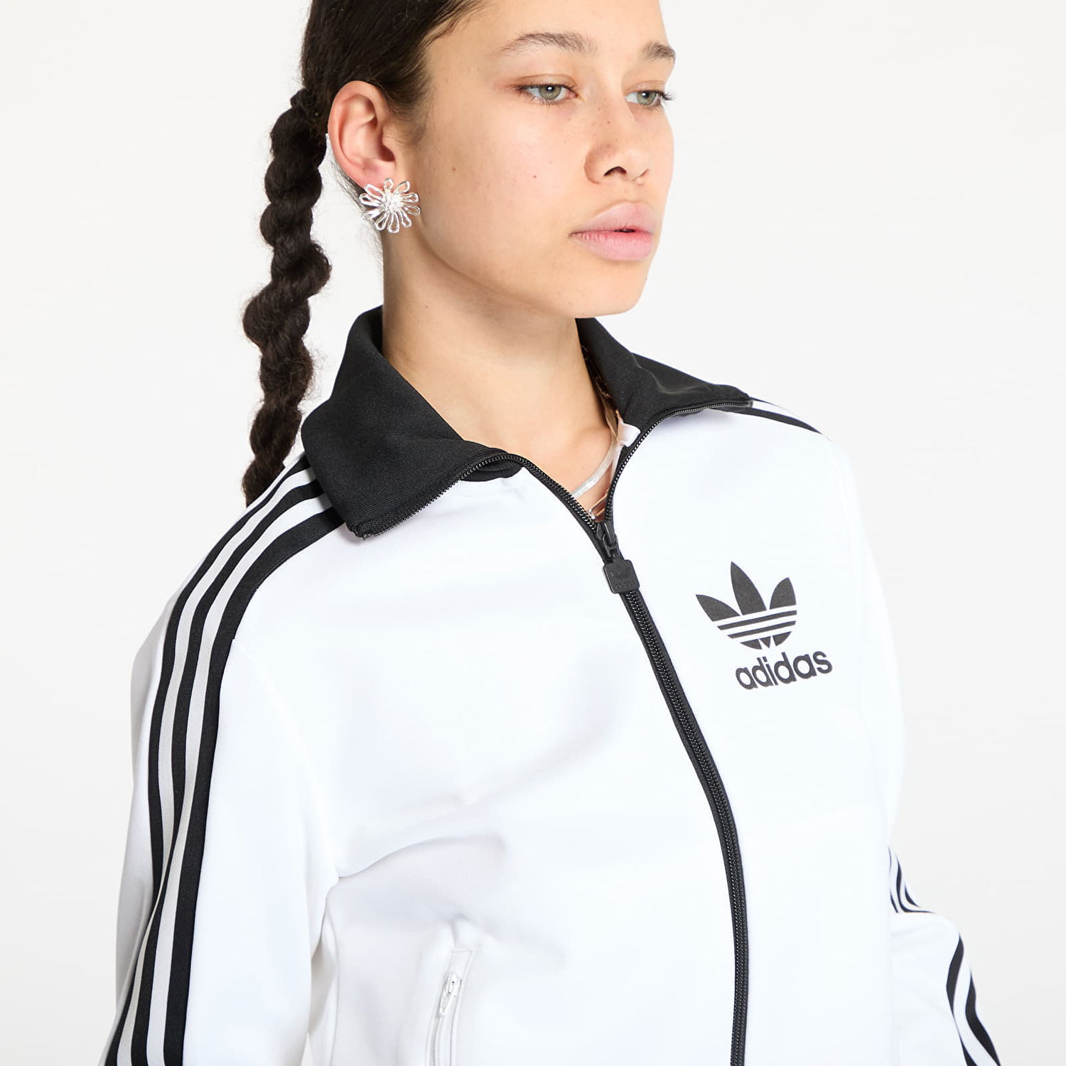 Bomber bunda adidas Originals Adicolor Classic Track Top Biela | JC5806, 1