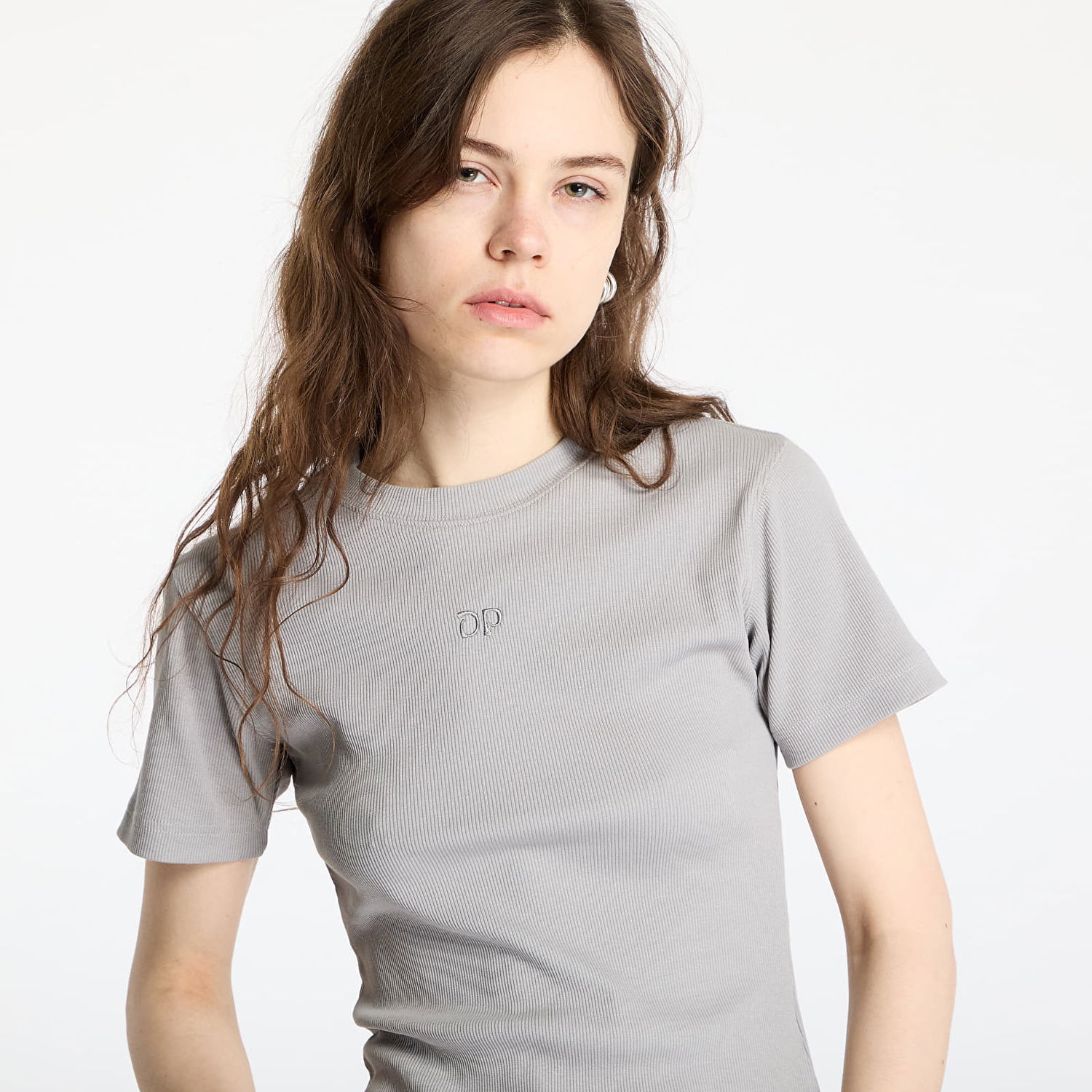 Tričko DAILY PAPER Daily Paper Unit Rib Fitted T-Shirt Šedá | 2512041, 1