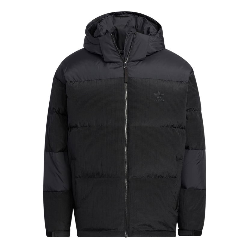 Prešívaná bunda adidas Originals Adidas Originals Goose Down Hooded Puffer Jacket Čierna | IC3561
