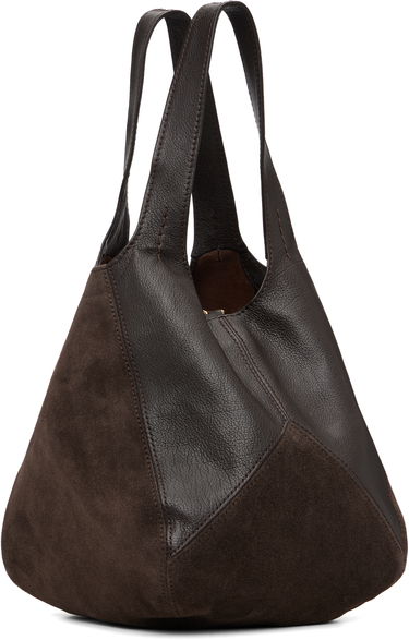 Tote bag CHLOÉ Small 'Chloé' Leather and Suede Balloon Tote Hnedá | CH25WS644Q51, 2
