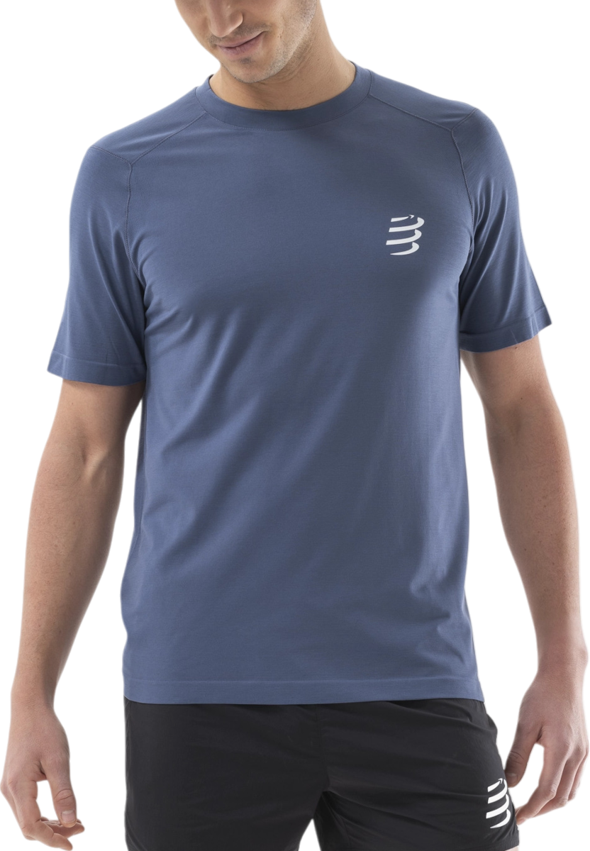 Tričko Compressport Compressport Performance Short Sleeve T-Shirt Modrá | atsm4925123, 0