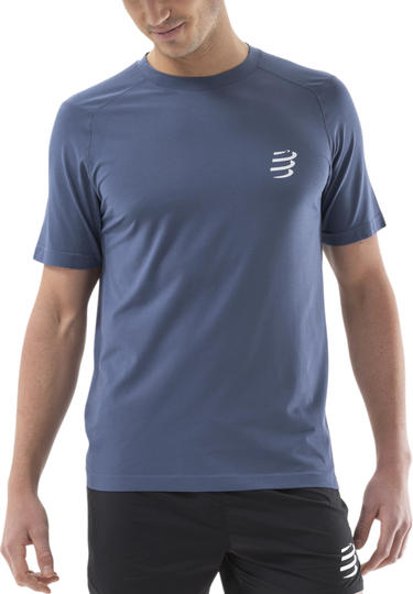 Tričko Compressport Compressport Performance Short Sleeve T-Shirt Modrá | atsm4925123, 0