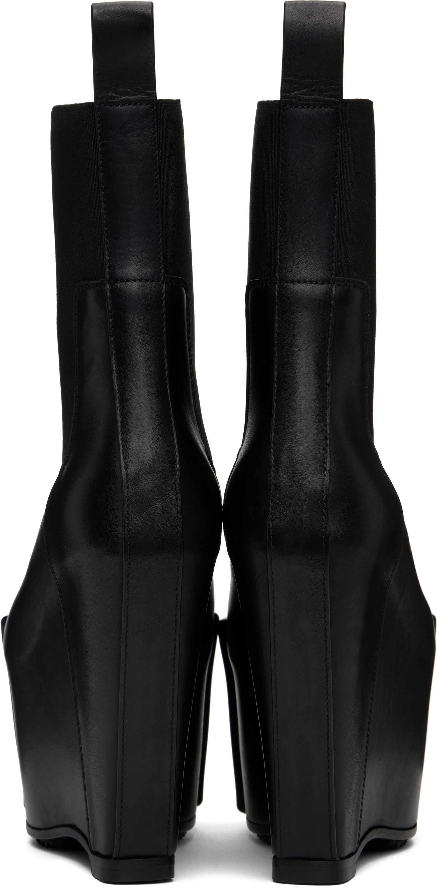 Oblečenie Rick Owens Rick Owens Hollywood Grilled Wedge Beatle Chelsea Boots Čierna | RU01E5848 LOOGR, 1