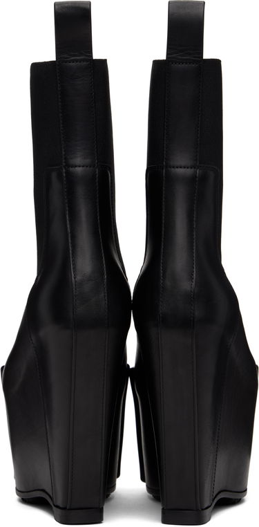 Oblečenie Rick Owens Rick Owens Hollywood Grilled Wedge Beatle Chelsea Boots Čierna | RU01E5848 LOOGR, 1