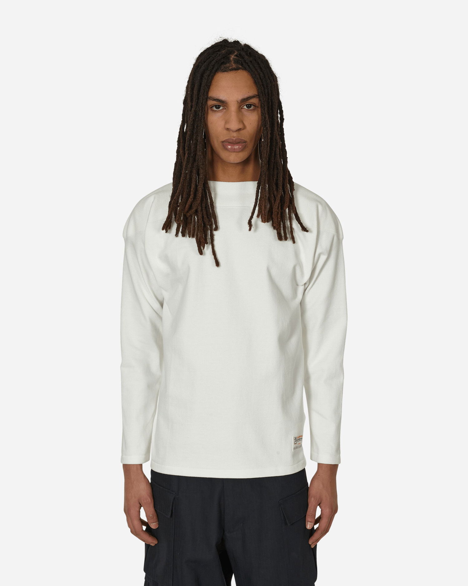 Tričko Champion Made in Japan Crewneck Longsleeve T-Shirt White Biela | C3-T422 WHITE, 0