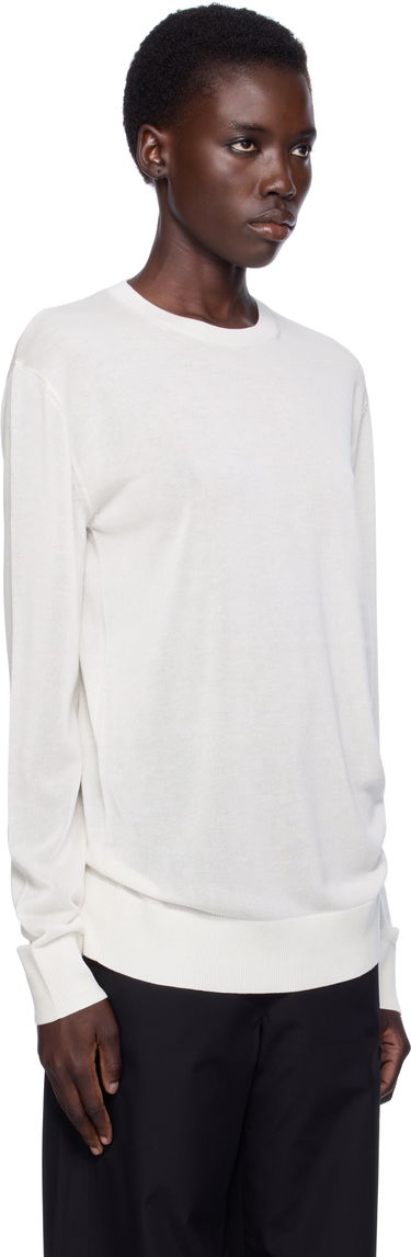 Tričko TOTEME TOTEME Knit Long Sleeve Tee Žltá | 253-WRT0604-YA0079, 4