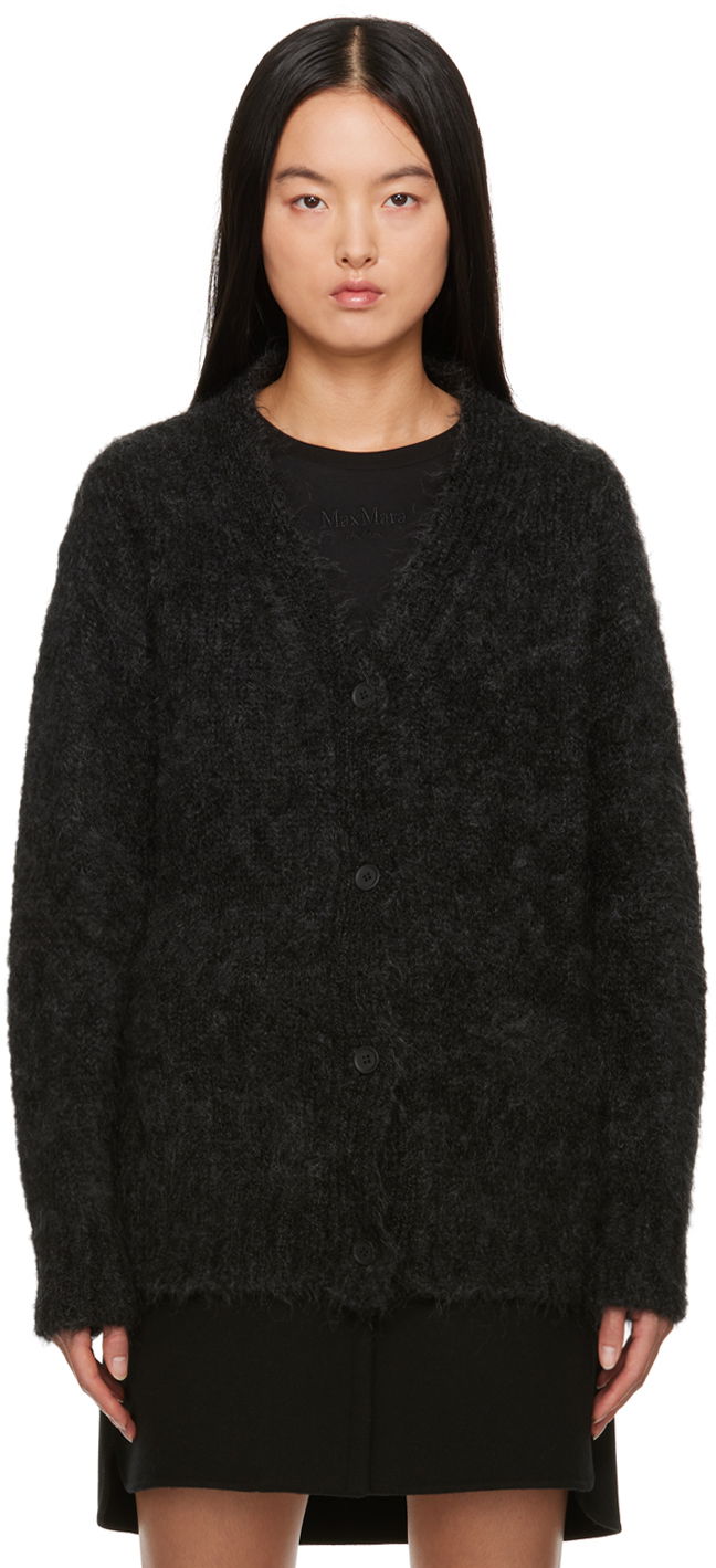 Sveter Max Mara Max Mara V-Neck Knit Cardigan Šedá | 2393460233600, 0