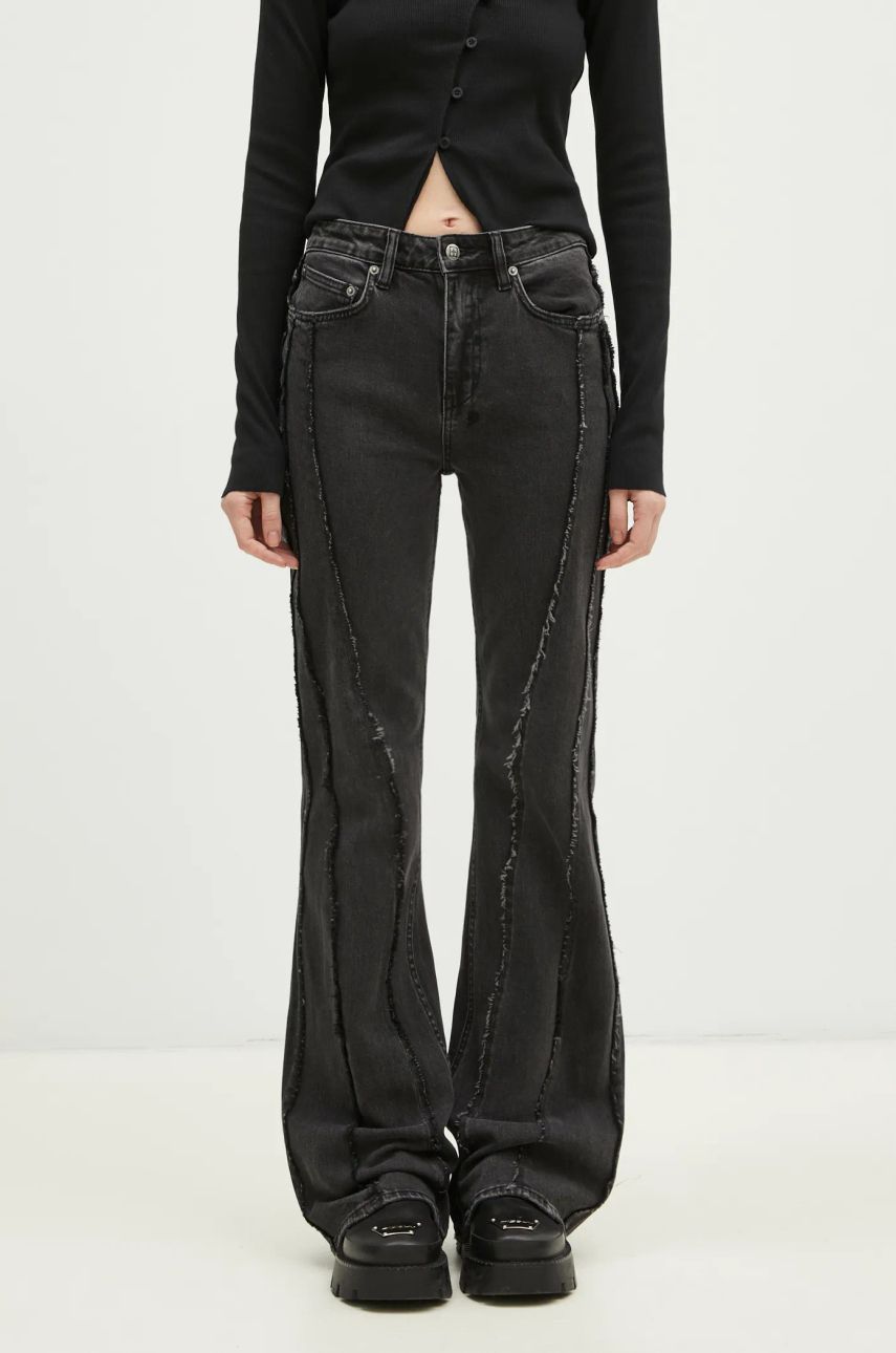 Džínsy Ksubi KSUBI Soho Haunt High-Waisted Flare Jeans Čierna | WPS25DJ003, 0