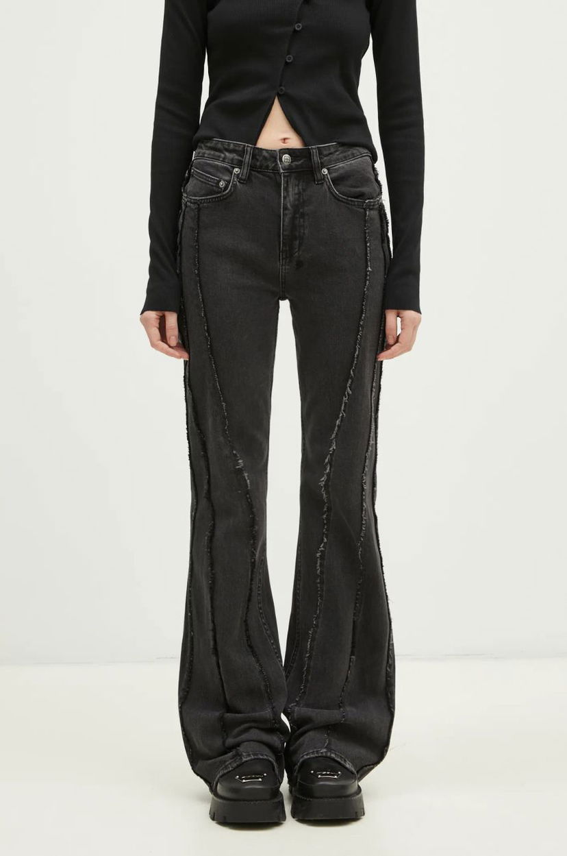 Džínsy Ksubi KSUBI Soho Haunt High-Waisted Flare Jeans Čierna | WPS25DJ003