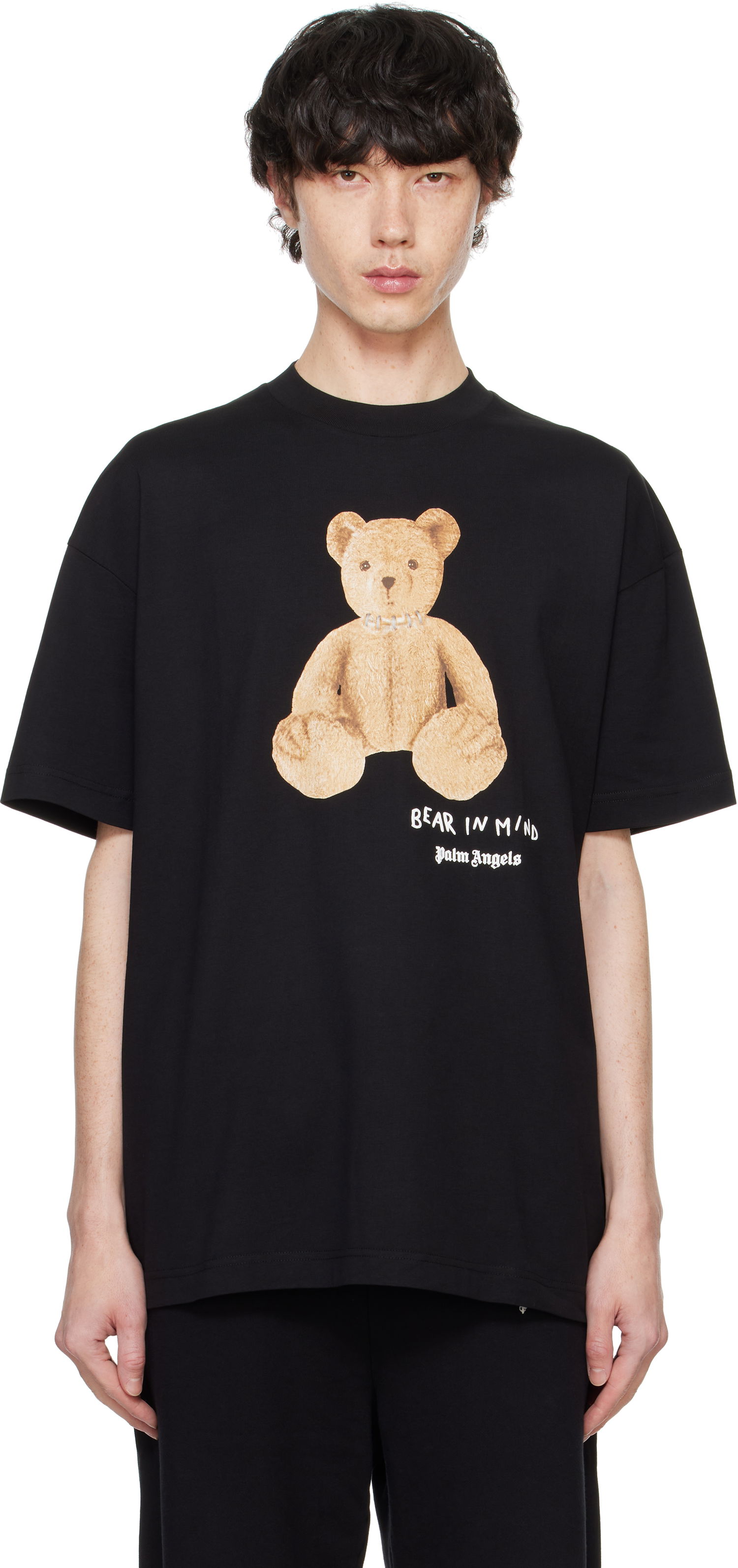 Tričko Palm Angels Bear In Mind Graphic Čierna | PMAA001F24JER0101060, 0