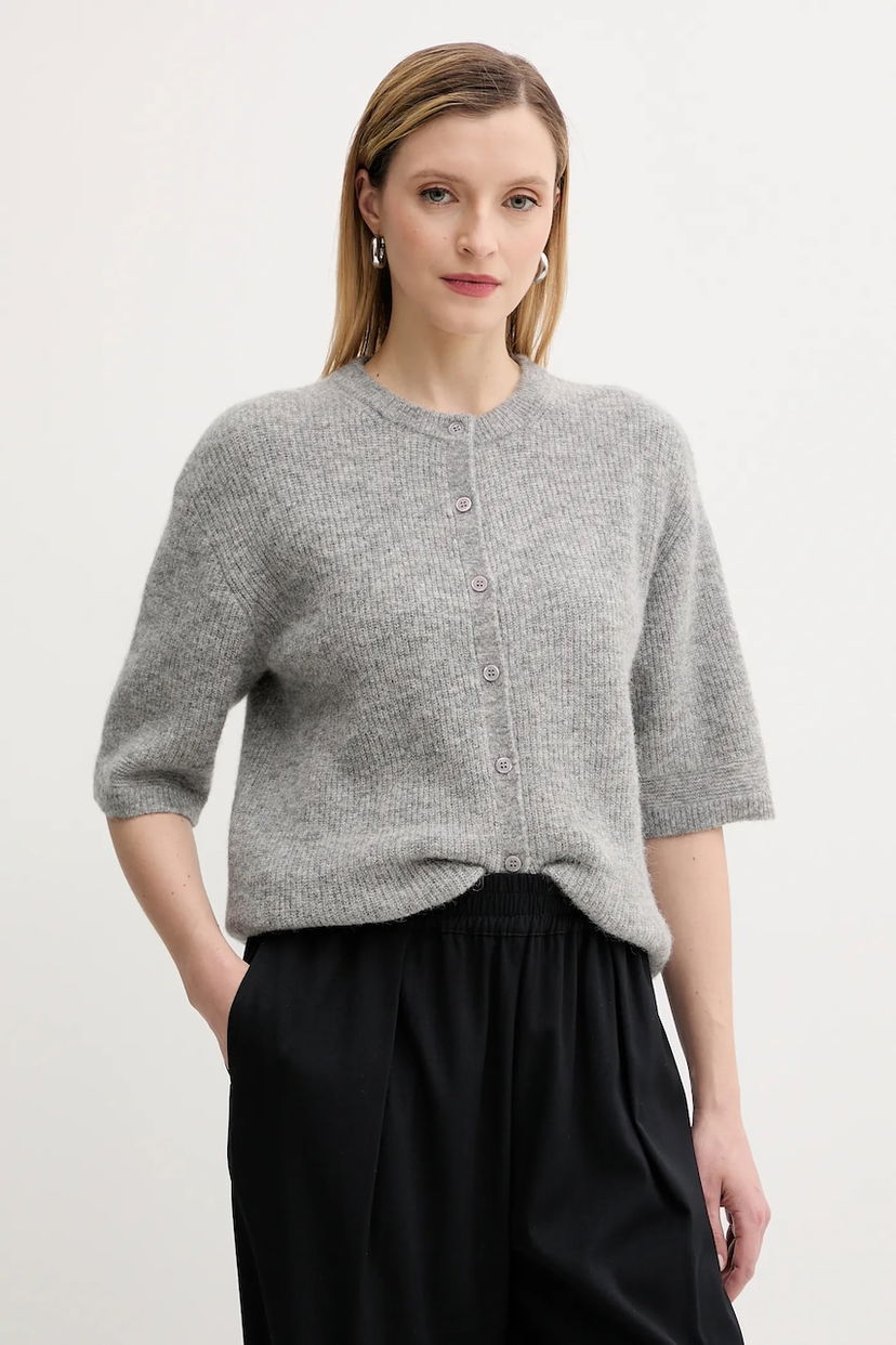 Sveter Samsoe Samsoe Samsoe Samsoe SAANOURA Cardigan Šedá | F25200115