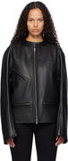 Racer Buckle Leather Jacket